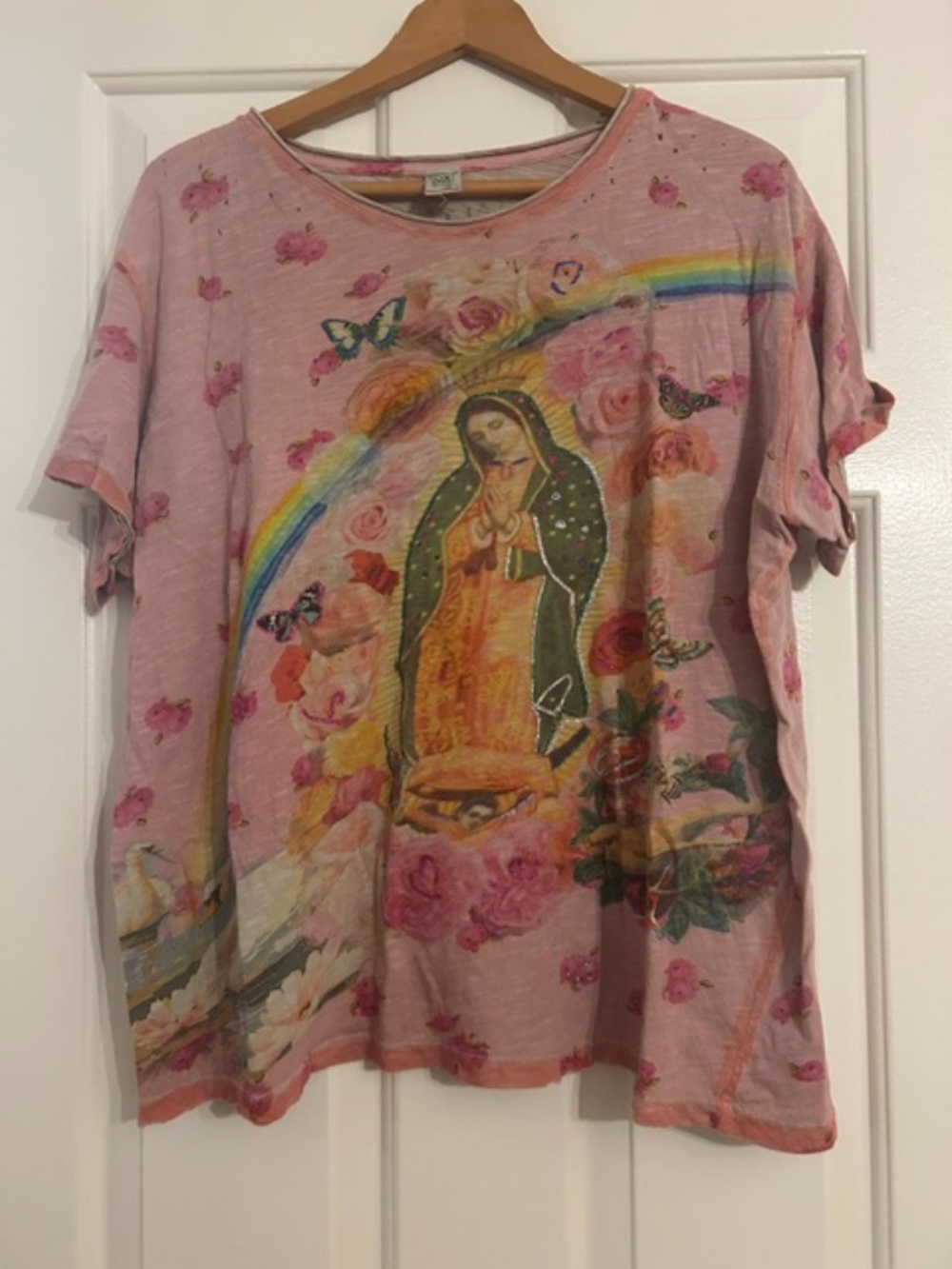 NWT - Mary Spiritual Rose Tee #2997
